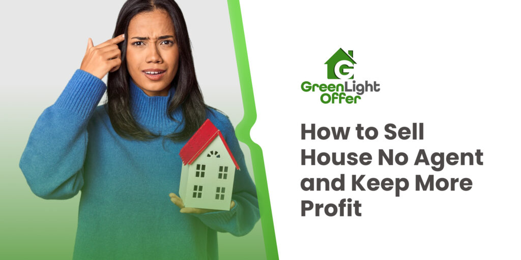 "How to Sell House No Agent and Keep More Profit" emphasizing fast home sales without agents.