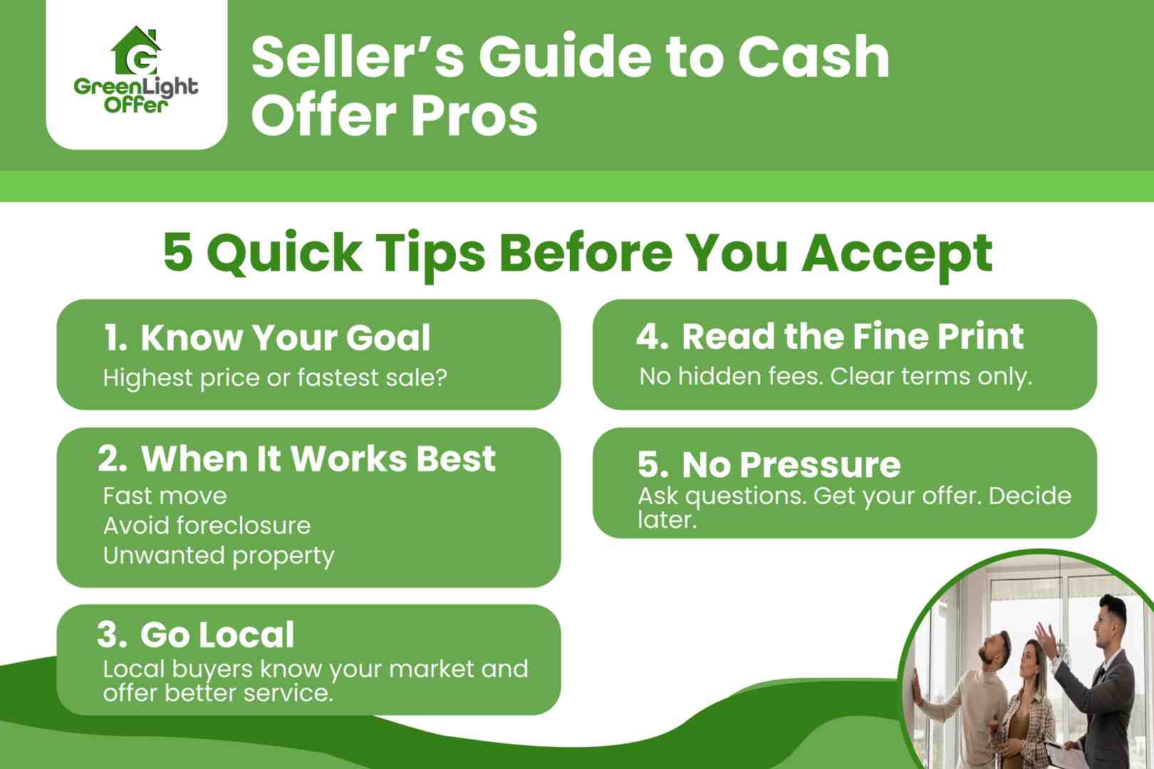 seller's guid to cash offer pros