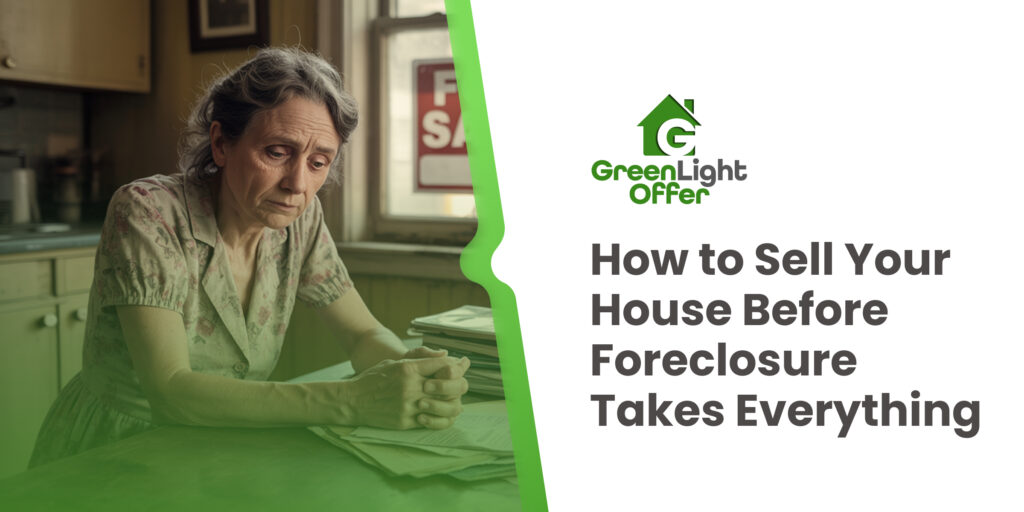"How to Sell Your House Before Foreclosure Takes Everything" by GreenLight Offer.